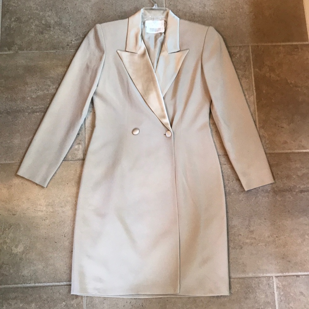 Pamela Dennis silk tuxedo dress